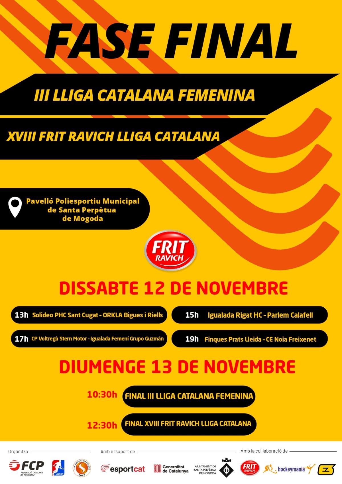 Cartell de la fase final de la Lliga Catalana