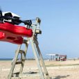 Dron de vigilància a les platges de Cunit