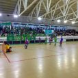 Moment del partit entre el Parlem Calafell i el Futbol Club Barcelona