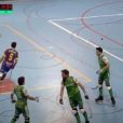 Moment en que el Calafell celebra un dels gols de la nit